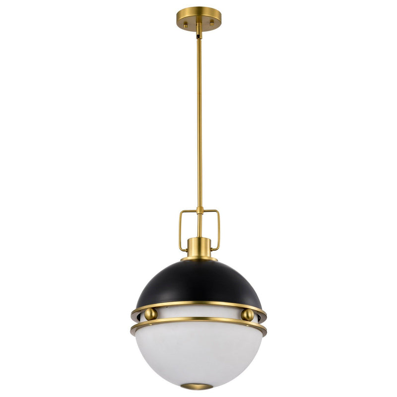 Everton 2-Light Pendant in Matte Black