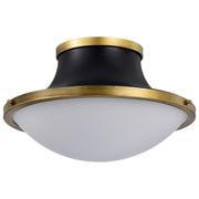 Lafayette 3-Light Flush Mount in Matte Black