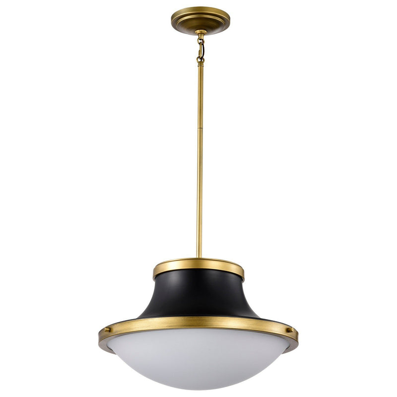Lafayette 3-Light Pendant in Matte Black