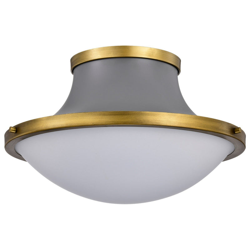 Lafayette 3-Light Flush Mount in Matte Gray