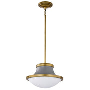 Lafayette Pendant in Matte Gray