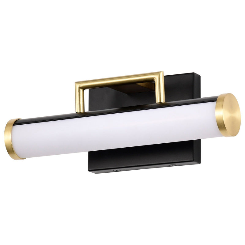 Solano 12" LED Bath Vanity Light in Matte Black