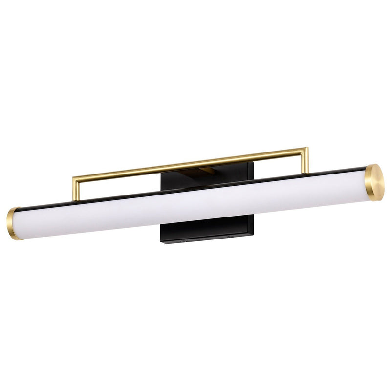 Solano 24" LED Bath Vanity Light in Matte Black