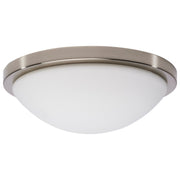 Button 11" Color-Selectable LED Flush Mount in Brushed Nickel