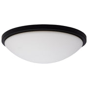 Button 17" Color-Selectable LED Flush Mount in Matte Black