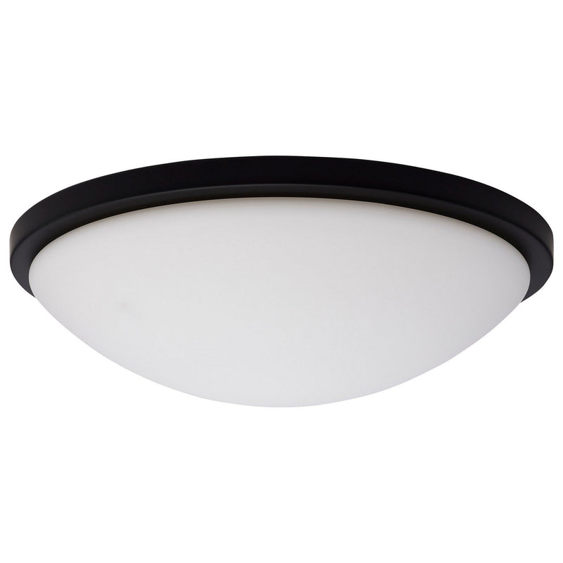 Button 17" Color-Selectable LED Flush Mount in Matte Black