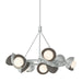 Brooklyn 9-Light Double Shade Ring Pendant in Vintage Platinum with Dark Smoke Accent - 131068-SKT-MULT-82-07-GG0711 by Hubbardton Forge