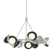 Brooklyn 9-Light Double Shade Ring Pendant in Vintage Platinum with Black Accent - 131068-SKT-MULT-82-10-GG0711 by Hubbardton Forge