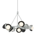Brooklyn 9-Light Double Shade Ring Pendant in Vintage Platinum with Black Accent - 131068-SKT-MULT-82-10-GG0711 by Hubbardton Forge