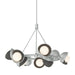 Brooklyn 9-Light Double Shade Ring Pendant in Vintage Platinum with Natural Iron Accent - 131068-SKT-MULT-82-20-GG0711 by Hubbardton Forge