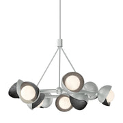 Brooklyn 9-Light Double Shade Ring Pendant in Vintage Platinum with Ink Accent - 131068-SKT-MULT-82-89-GG0711 by Hubbardton Forge