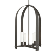 Triomphe 4-Light Pendant in Dark Smoke - 131070-SKT-MULT-07-FD0462 by Hubbardton Forge