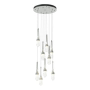 Link 9-Light Blown Glass Pendant in Vintage Platinum - 131100-SKT-STND-82-YJ0434 by Hubbardton Forge