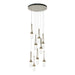 Link 9-Light Blown Glass Pendant in Soft Gold - 131100-SKT-STND-84-YJ0434 by Hubbardton Forge