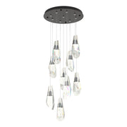 Luma 9-Light Large Crystal Pendant in Oil Rubbed Bronze - 131101-SKT-STND-14-CR by Hubbardton Forge