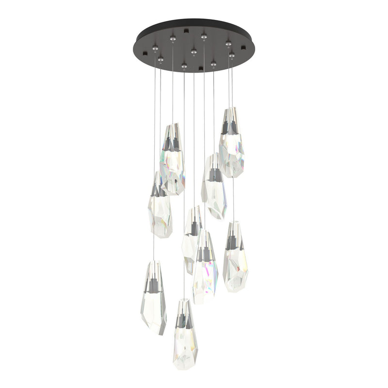 Luma 9-Light Large Crystal Pendant in Oil Rubbed Bronze - 131101-SKT-STND-14-CR by Hubbardton Forge