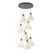 Mobius 9-Light Pendant in Natural Iron - 131102-SKT-STND-20-SH1987 by Hubbardton Forge