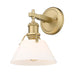 Orwell 1-Light Bath Vanity in Brushed Champagne Bronze with Opal Glass Shade