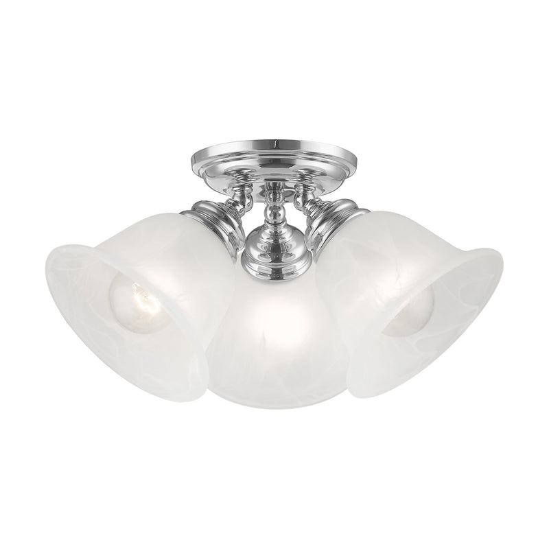 Essex 3-Light Semi-Flush Mount in Polished Chrome