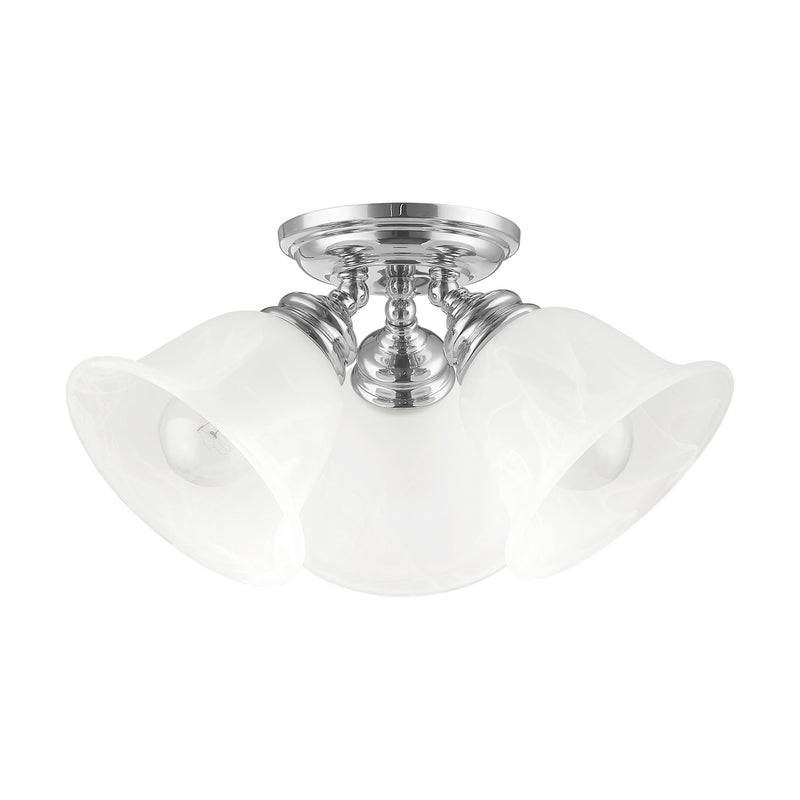 Essex 3-Light Semi-Flush Mount in Polished Chrome