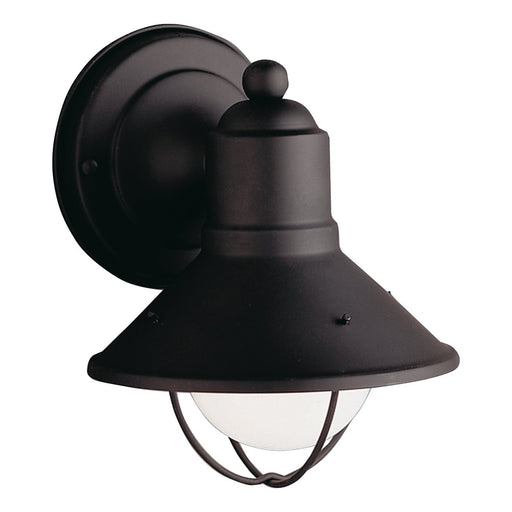 Seaside 6" Outdoor Wall Sconce in Black