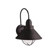 Seaside 10.5" Outdoor Wall Sconce in Black