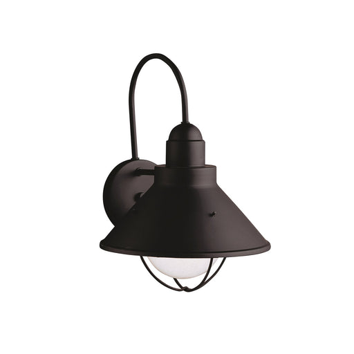 Seaside 10.5" Outdoor Wall Sconce in Black