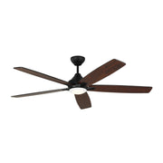 Lowden 60" LED Ceiling Fan in Midnight Black