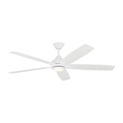 Lowden 60" LED Ceiling Fan in Matte White