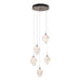 Chrysalis 5-Light Small Crystal Pendant in Bronze - 131137-SKT-STND-05-WP0754 by Hubbardton Forge