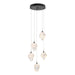 Chrysalis 5-Light Small Crystal Pendant in Black - 131137-SKT-STND-10-WP0754 by Hubbardton Forge