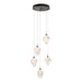 Chrysalis 5-Light Small Crystal Pendant in Oil Rubbed Bronze - 131137-SKT-STND-14-WP0754 by Hubbardton Forge