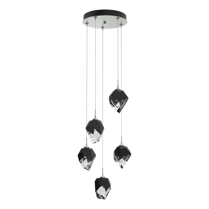 Chrysalis 5-Light Small Crystal Pendant in Vintage Platinum - 131137-SKT-STND-82-BP0754 by Hubbardton Forge
