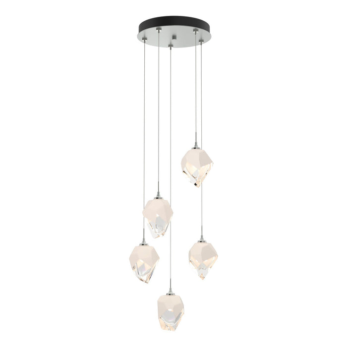 Chrysalis 5-Light Small Crystal Pendant in Vintage Platinum - 131137-SKT-STND-82-WP0754 by Hubbardton Forge