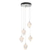 Chrysalis 5-Light Small Crystal Pendant in Vintage Platinum - 131137-SKT-STND-82-WP0754 by Hubbardton Forge