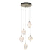 Chrysalis 5-Light Small Crystal Pendant in Soft Gold - 131137-SKT-STND-84-WP0754 by Hubbardton Forge