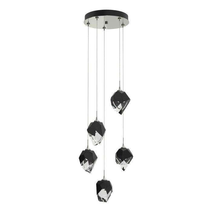 Chrysalis 5-Light Small Crystal Pendant in Sterling - 131137-SKT-STND-85-BP0754 by Hubbardton Forge