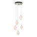 Chrysalis 5-Light Small Crystal Pendant in Sterling - 131137-SKT-STND-85-WP0754 by Hubbardton Forge
