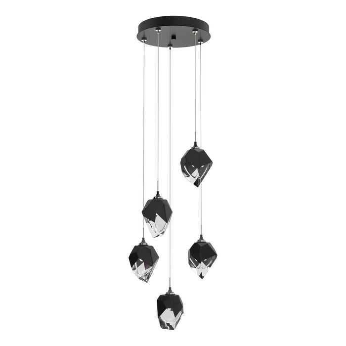 Chrysalis 5-Light Small Crystal Pendant in Ink - 131137-SKT-STND-89-BP0754 by Hubbardton Forge