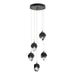 Chrysalis 5-Light Small Crystal Pendant in Ink - 131137-SKT-STND-89-BP0754 by Hubbardton Forge