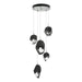 Chrysalis 5-Light Mixed Crystal Pendant in Vintage Platinum - 131139-SKT-STND-82-BP0756 by Hubbardton Forge