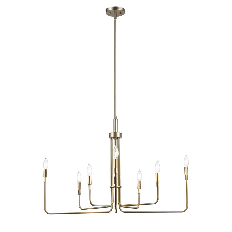 Charlotte 8-Light 36" Chandelier in Antique Gold