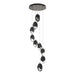 Chrysalis 9-Light Large Crystal Pendant in Dark Smoke - 131141-SKT-STND-07-BP0755 by Hubbardton Forge