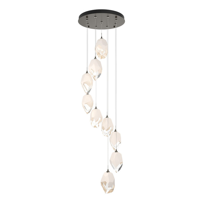 Chrysalis 9-Light Large Crystal Pendant in Dark Smoke - 131141-SKT-STND-07-WP0755 by Hubbardton Forge