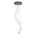 Chrysalis 9-Light Large Crystal Pendant in Dark Smoke - 131141-SKT-STND-07-WP0755 by Hubbardton Forge