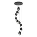 Chrysalis 9-Light Large Crystal Pendant in Black - 131141-SKT-STND-10-BP0755 by Hubbardton Forge