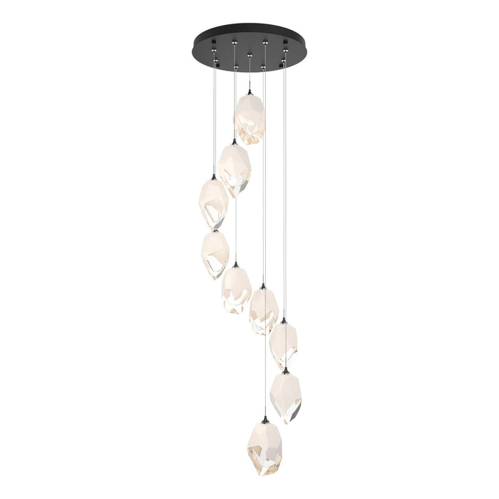 Chrysalis 9-Light Large Crystal Pendant in Black - 131141-SKT-STND-10-WP0755 by Hubbardton Forge