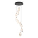 Chrysalis 9-Light Large Crystal Pendant in Black - 131141-SKT-STND-10-WP0755 by Hubbardton Forge