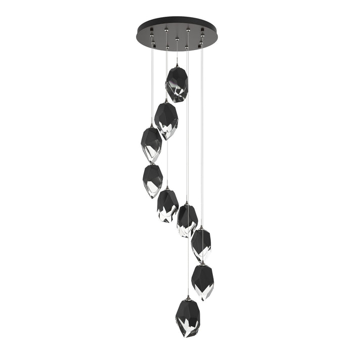 Chrysalis 9-Light Large Crystal Pendant in Oil Rubbed Bronze - 131141-SKT-STND-14-BP0755 by Hubbardton Forge