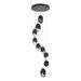 Chrysalis 9-Light Large Crystal Pendant in Oil Rubbed Bronze - 131141-SKT-STND-14-BP0755 by Hubbardton Forge